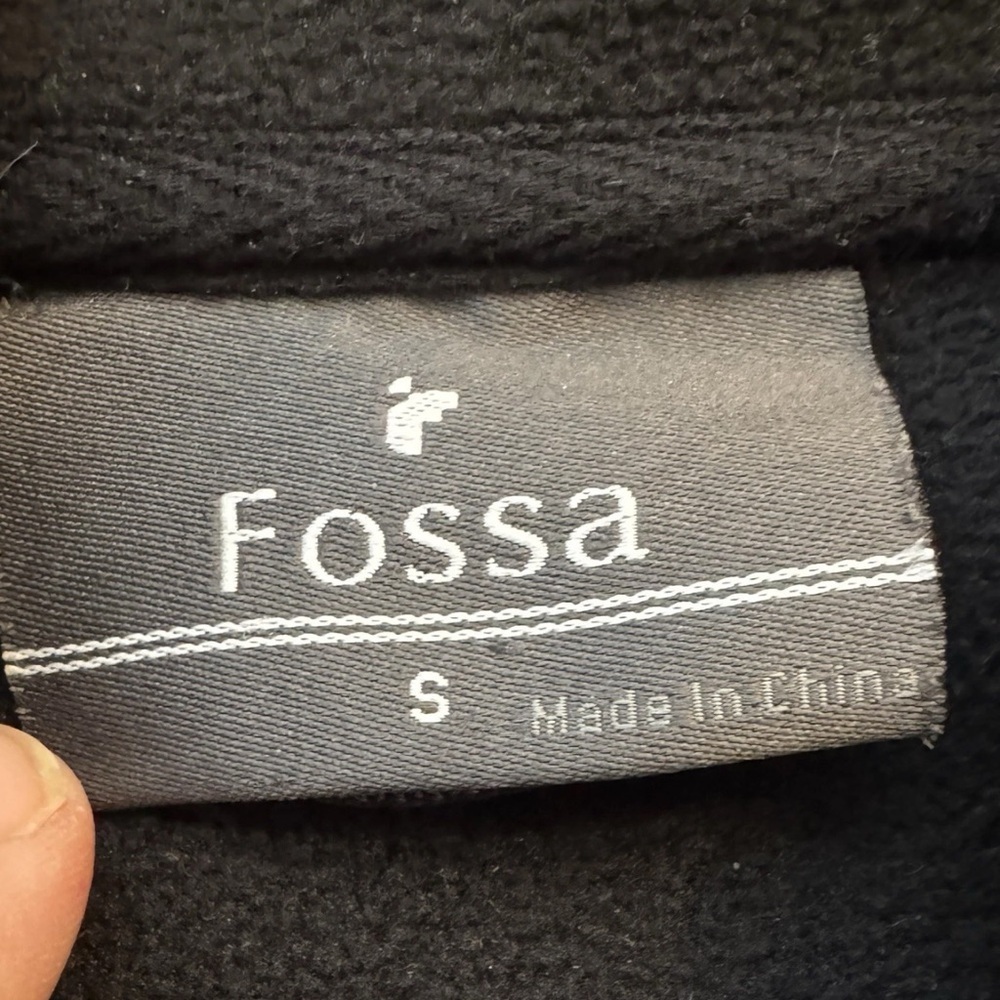 FOSSA Vest Womens Small Charcoal Gray Black Apparel District Fleece Zip Up #9949 - Picture 2 of 14